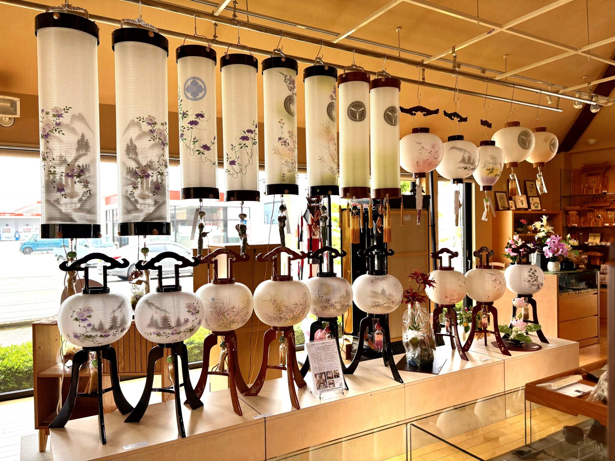 提灯の展示が始まりました 提灯の展示が始まりました