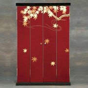 金仏壇 朱塗りモダン 紅葉蒔絵