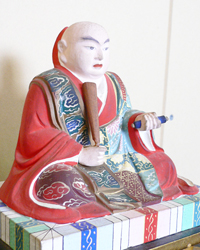 日蓮聖人像の修復前